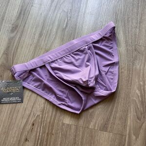 Andrew Christian | Moisture Control Mesh Brief w Almost Naked in Purple Jade (S)